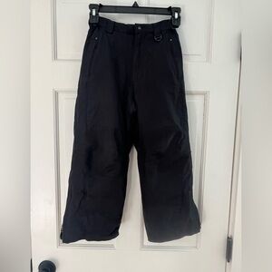 Size 6 / 6X  Black Snow Pants Boy or Girl